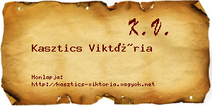 Kasztics Viktória névjegykártya
